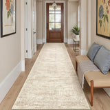 SISXSO 6x9 Area Rug for Living Room Washable 6x9 Rug Non-Slip Modern Rugs for Bedroom Dinning Room Ultra-Thin Indoor Beige Rug