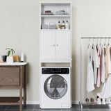 SISXSO Shintenchi Over the Toilet Storage Cabinet, Bathroom Shelf, White