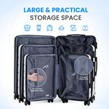 SISXSO Simple Deluxe 28 Inch Hardside Carry On Luggage, Suitcase with Double Spinner Wheels & TSA Lock, Hard Shell Suitcase, Expandable Rolling Lightweight Luggage, White