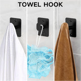 SISXSO Black Bathroom Accessories Set, 4-Piece Bathroom Hardware Set