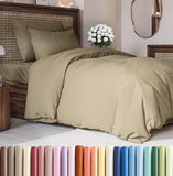 SISXSO Duvet Cover Queen Size Set - Extra Soft Queen Size Duvet Cover 90 x 90 with 2 Pillow Shams - Hotel Luxury Easy Care and Fade Free w/Zipper Closures & Ties - Comfy Breathable Bedding Set (Navy Blue)