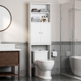 SISXSO Shintenchi Over the Toilet Storage Cabinet, Bathroom Shelf, White