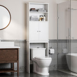 SISXSO Shintenchi Over the Toilet Storage Cabinet, Bathroom Shelf, White