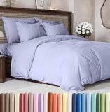 SISXSO Duvet Cover Queen Size Set - Extra Soft Queen Size Duvet Cover 90 x 90 with 2 Pillow Shams - Hotel Luxury Easy Care and Fade Free w/Zipper Closures & Ties - Comfy Breathable Bedding Set (Navy Blue)