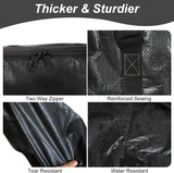 SISXSO Black Large Moving Bags-6 Pack,Heavy Duty Storage Bag with Handles & Zippers,Foldable Moving Tote Storage Boxs for Clothes,Relocation,College Dorm & Travel Storage-Moving Essentials