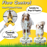SISXSO Dog Water Fountain Outdoor Drinking Water Toy for Large Dogs, Paw Activated Water Fountain, Dog Sprinkler Step On, Fun Dog Toys，Includes 304 Stainless Steel Dog Hose