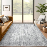 SISXSO 6x9 Area Rug for Living Room Washable 6x9 Rug Non-Slip Modern Rugs for Bedroom Dinning Room Ultra-Thin Indoor Beige Rug