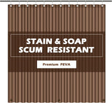 SISXSO Paradigms Interiors Clear Shower Curtain Liner Light Weight PEVA, Shower Liner 72x72 Inches, Waterproof, No Chemical Smell with 12 Rust Proof Metal Grommets Holes for Bathroom Shower Curtain
