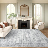 SISXSO 6x9 Area Rug for Living Room Washable 6x9 Rug Non-Slip Modern Rugs for Bedroom Dinning Room Ultra-Thin Indoor Beige Rug