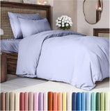 SISXSO Duvet Cover Queen Size Set - Extra Soft Queen Size Duvet Cover 90 x 90 with 2 Pillow Shams - Hotel Luxury Easy Care and Fade Free w/Zipper Closures & Ties - Comfy Breathable Bedding Set (Navy Blue)