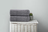 SISXSO Tens Towels Pack of 4 Extra Large Bath Towels 30 x 60 Inches, 100% Cotton, Larger & Lighter Weight, Quicker to Dry, Super Soft and Absorbent, Perfect for Bathroom, Dark Grey