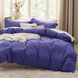 SISXSO Duvet Cover King Size - 3 Pieces Prewashed Cotton-Like Extra Soft Bedding Set, Includes 1 Duvet Cover 104x90 Inches with Zipper Closure & 2 Pillow Shams, Linen, Comforter Not Included