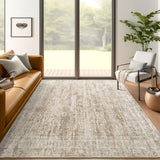 SISXSO 6x9 Area Rug for Living Room Washable 6x9 Rug Non-Slip Modern Rugs for Bedroom Dinning Room Ultra-Thin Indoor Beige Rug