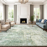 SISXSO 6x9 Area Rug for Living Room Washable 6x9 Rug Non-Slip Modern Rugs for Bedroom Dinning Room Ultra-Thin Indoor Beige Rug