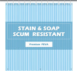 SISXSO Paradigms Interiors Clear Shower Curtain Liner Light Weight PEVA, Shower Liner 72x72 Inches, Waterproof, No Chemical Smell with 12 Rust Proof Metal Grommets Holes for Bathroom Shower Curtain