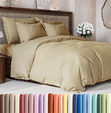 SISXSO Duvet Cover Queen Size Set - Extra Soft Queen Size Duvet Cover 90 x 90 with 2 Pillow Shams - Hotel Luxury Easy Care and Fade Free w/Zipper Closures & Ties - Comfy Breathable Bedding Set (Navy Blue)