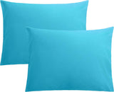 SISXSO Microfiber Pillow Cases Queen Size Set of 2, Soft Pillowcases with Envelope Closure, Wrinkle Resistant Pillow Covers, 20x30, Black