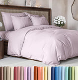 SISXSO Duvet Cover Queen Size Set - Extra Soft Queen Size Duvet Cover 90 x 90 with 2 Pillow Shams - Hotel Luxury Easy Care and Fade Free w/Zipper Closures & Ties - Comfy Breathable Bedding Set (Navy Blue)