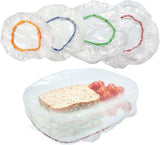 Capas de tigela reutilizáveis ​​Culinary Elements com elástico, capa de plástico para armazenamento de alimentos para sobras: 12 capas de tigela 