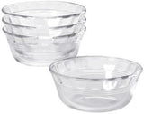 SISXSO Clear Glass Original 10 oz Custard Cup (4 Pack)