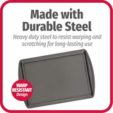 Assadeira, 13 polegadas x 9 polegadas, cinza escuro - 3 peças 