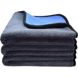 SISXSO Microfiber Towels for Cars 3 Pieces 500 GSM polishing Cleaning Home, car and Motorbike - 12 x 12 Inches (30x30cm)