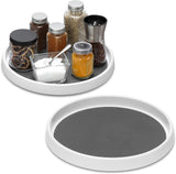 SISXSO Set of 4, 10 Inch Non-Skid Lazy Susan Organizers - Turntable Rack for Cabinet, Pantry Organization and Storage, Kitchen, Fridge, Bathroom Makeup Vanity Countertop, Under Sink Organizing, Spice Rack