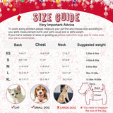 SISXSO Cat Christmas Sweater 2 Packs - Puppy Christmas Sweater Pet Reindeer Snowflake Sweaters for Kittys and Small Dogs L