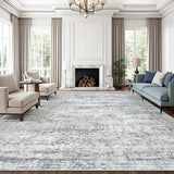 SISXSO 6x9 Area Rug for Living Room Washable 6x9 Rug Non-Slip Modern Rugs for Bedroom Dinning Room Ultra-Thin Indoor Beige Rug