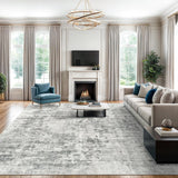 SISXSO 6x9 Area Rug for Living Room Washable 6x9 Rug Non-Slip Modern Rugs for Bedroom Dinning Room Ultra-Thin Indoor Beige Rug
