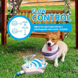 SISXSO Outdoor Dog Drinking Water Fountain Step On, Dog Sprinkler paw Activated Garden Dog Water Fountain Outdoor, Dog Sprinkler Dog Water Pedal