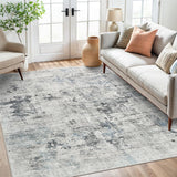 SISXSO 6x9 Area Rug for Living Room Washable 6x9 Rug Non-Slip Modern Rugs for Bedroom Dinning Room Ultra-Thin Indoor Beige Rug