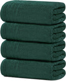 SISXSO Tens Towels Pack of 4 Extra Large Bath Towels 30 x 60 Inches, 100% Cotton, Larger & Lighter Weight, Quicker to Dry, Super Soft and Absorbent, Perfect for Bathroom, Dark Grey