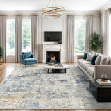 SISXSO 6x9 Area Rug for Living Room Washable 6x9 Rug Non-Slip Modern Rugs for Bedroom Dinning Room Ultra-Thin Indoor Beige Rug