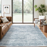 SISXSO 6x9 Area Rug for Living Room Washable 6x9 Rug Non-Slip Modern Rugs for Bedroom Dinning Room Ultra-Thin Indoor Beige Rug