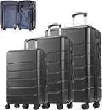 SISXSO Simple Deluxe 28 Inch Hardside Carry On Luggage, Suitcase with Double Spinner Wheels & TSA Lock, Hard Shell Suitcase, Expandable Rolling Lightweight Luggage, White