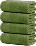 SISXSO Tens Towels Pack of 4 Extra Large Bath Towels 30 x 60 Inches, 100% Cotton, Larger & Lighter Weight, Quicker to Dry, Super Soft and Absorbent, Perfect for Bathroom, Dark Grey
