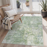 SISXSO 6x9 Area Rug for Living Room Washable 6x9 Rug Non-Slip Modern Rugs for Bedroom Dinning Room Ultra-Thin Indoor Beige Rug