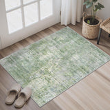 SISXSO 6x9 Area Rug for Living Room Washable 6x9 Rug Non-Slip Modern Rugs for Bedroom Dinning Room Ultra-Thin Indoor Beige Rug