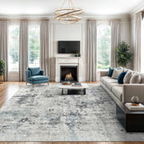 SISXSO 6x9 Area Rug for Living Room Washable 6x9 Rug Non-Slip Modern Rugs for Bedroom Dinning Room Ultra-Thin Indoor Beige Rug