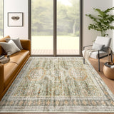 SISXSO 6x9 Area Rug for Living Room Washable 6x9 Rug Non-Slip Modern Rugs for Bedroom Dinning Room Ultra-Thin Indoor Beige Rug