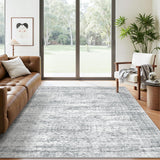 SISXSO 6x9 Area Rug for Living Room Washable 6x9 Rug Non-Slip Modern Rugs for Bedroom Dinning Room Ultra-Thin Indoor Beige Rug