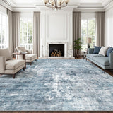 SISXSO 6x9 Area Rug for Living Room Washable 6x9 Rug Non-Slip Modern Rugs for Bedroom Dinning Room Ultra-Thin Indoor Beige Rug
