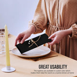 Guardanapos de pano preto (pacote com 12, 20x20 polegadas), guardanapos de jantar ideais para festas, casamentos e almoços/jantares 