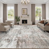 SISXSO 6x9 Area Rug for Living Room Washable 6x9 Rug Non-Slip Modern Rugs for Bedroom Dinning Room Ultra-Thin Indoor Beige Rug