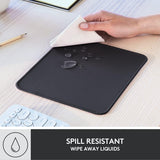 SISXSO Mouse Pad, Computer Mouse Mat with Anti-Slip Rubber Base, Easy Gliding, Spill-Resistant Surface, Durable Materials, Portable