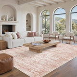 SISXSO 6x9 Area Rug for Living Room Washable 6x9 Rug Non-Slip Modern Rugs for Bedroom Dinning Room Ultra-Thin Indoor Beige Rug