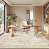 SISXSO 6x9 Area Rug for Living Room Washable 6x9 Rug Non-Slip Modern Rugs for Bedroom Dinning Room Ultra-Thin Indoor Beige Rug