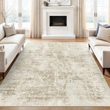 SISXSO 6x9 Area Rug for Living Room Washable 6x9 Rug Non-Slip Modern Rugs for Bedroom Dinning Room Ultra-Thin Indoor Beige Rug