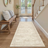 SISXSO 6x9 Area Rug for Living Room Washable 6x9 Rug Non-Slip Modern Rugs for Bedroom Dinning Room Ultra-Thin Indoor Beige Rug